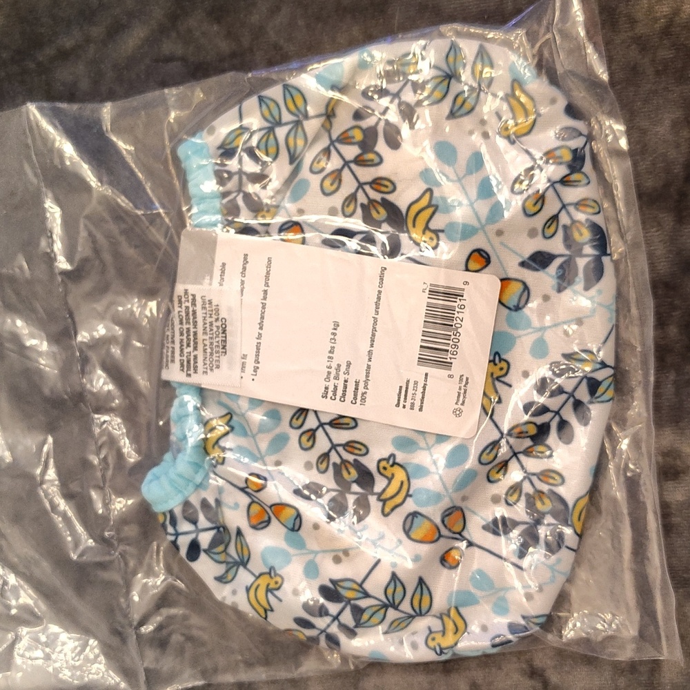 🐥 Thirsties Duo Wrap Diaper Cover For Swimming. Waterproof. Size 1. 6-18 lbs